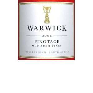  2008 Warwick Pinotage Stellenbosch Old Bush Vines 750ml 