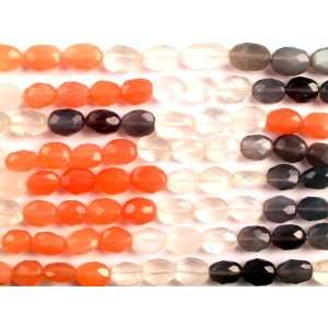  Faceted Multi Color Moonstone Ovals   