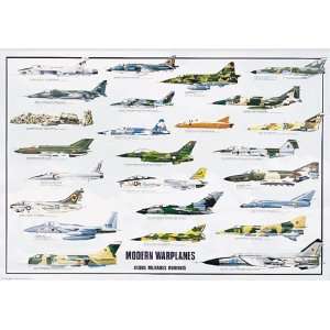  Modern Warplanes Poster Toys & Games