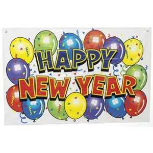  Happy New Year Bright Banner   Party Decorations & Banners 