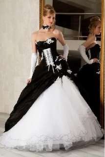 Brand New BLACK Corset Wedding Dress/Party Gown custom made  