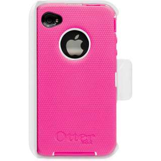 OtterBox defender Case for iPhone 4 & 4S VERIZON Pink on White, New, W 