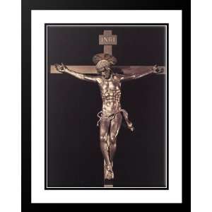 Donatello 28x36 Framed and Double Matted Crucifix  Sports 