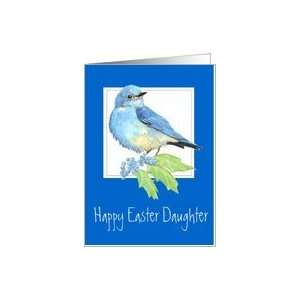  Easter, Daughter, Bluebird Watercolor Bird Collection Card 