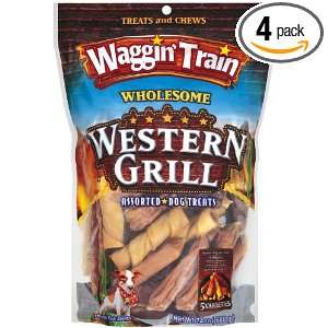 Waggin Train Western Grill Dog Treats, 24 Ounce Package (Pack of 4 