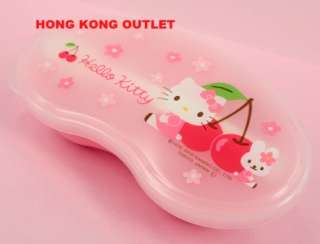 Hello Kitty Baby Food Bento Lunch Box Case + Spoon G45a  