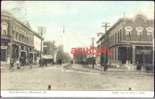 Monmouth East Broadway Businesses c1910 Illinois  