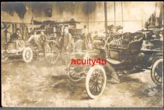 Automobile Mechanics Shop c1915 Real Photo  