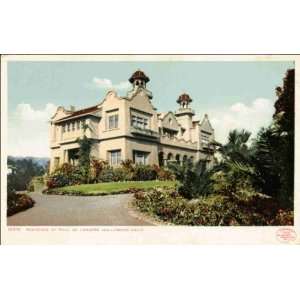  Reprint Hollywood CA   Residence of Paul De Longpre 1900 