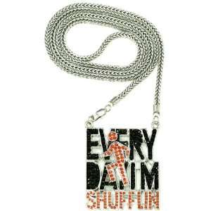  Every Day Im Shufflin Iced Out Pendant Piece With 36 Inch 