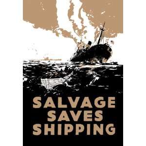  Salvage Saves Shipping 16X24 Canvas