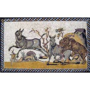  40x65 Hunting Prey Art Tile Wall Floor Home Decor