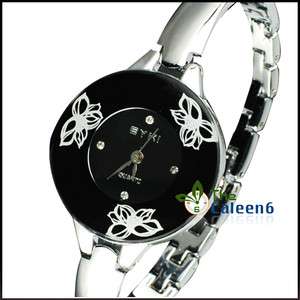   Elegant Lotus Quartz Bracelet Round Lady Wrist Watch Women Female