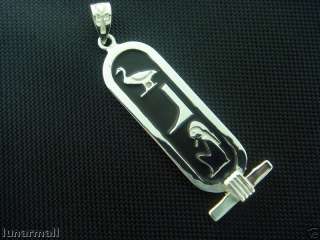 Egypt Silver Jewelry Name Cartouche of God Geb  
