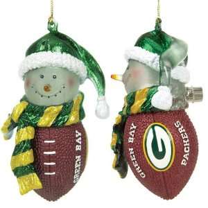  Green Bay Packers Nfl Light Up Striped Acrylic Snowman 