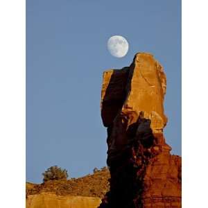  The Moon Rising Over Chimney Rock, Capitol Reef National 