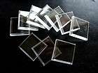 25 Clear Square Mineral Display Bases 1 1/4 “  