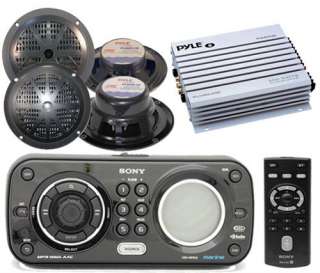   Sony CDX H910UI Yacht Marine iPod iPhone Radio Stereo 4 Speakers &Amp