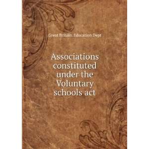  Associations constituted under the Voluntary schools act 