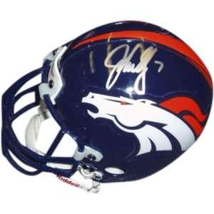  John Elway Denver Broncos Autographed Riddell Mini Helmet 