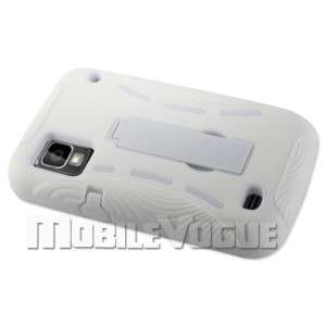 Premium Hybrid Case Skin Cover for ZTE Warp Boost Mobile White  