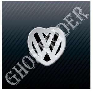 Volkswagen Heart I love Beetle Auto Racing Emblem Car Sticker Decal