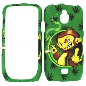   MONKEY FLIP OFF HARD PLASTIC SNAP ON PROTECTOR COVER CASE Cell Phones