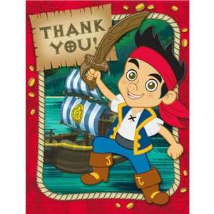    Jake and the Never Land Pirates Thank You Notes (8pc) Toys & Games