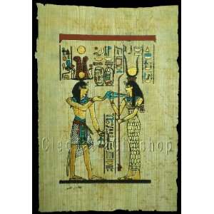   crafts King Ramses And Goddess Isis Papyrus