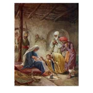 The Wise Men visit the baby Jesus, Matthew II, 9 11 