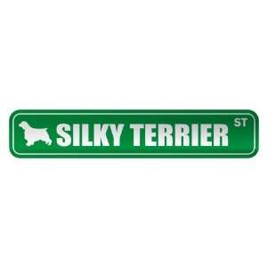 SILKY TERRIER ST  STREET SIGN DOG