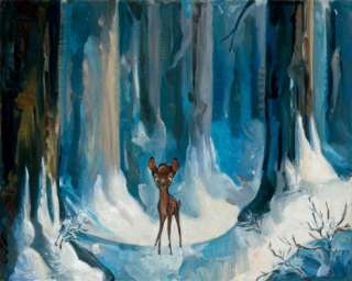 alone in the woods walt disney s bambi giclee on canvas artist jim 