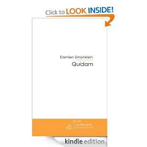 Quidam (French Edition) Damien Simonklein  Kindle Store