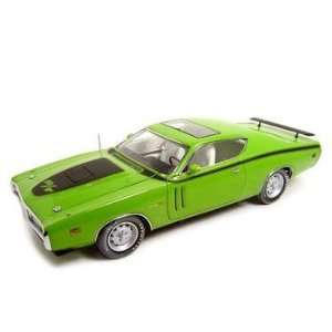  1971 Dodge Charger R/T ERTL Authentics Diecast Model Green 