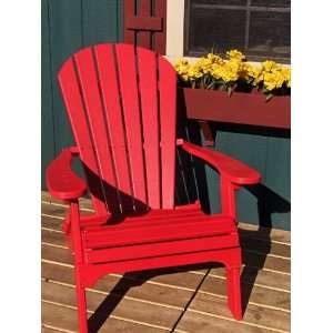   Resin Folding Adirondack Chairs   Fire Engine Red Patio, Lawn