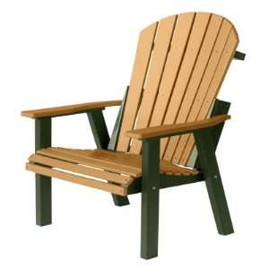  2 Comfo Back Resin Chair   Cedar on Green Patio, Lawn & Garden