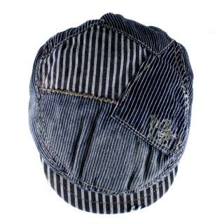 True Religion Jeans Driver CAP DENIM IVY hat pinstripe  