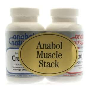 Anabol Naturals   Anabol Muscle Stack Creatine & Amino Nitro Max 120 