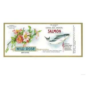   Salmon Can Label   Anacortes, WA Giclee Poster Print