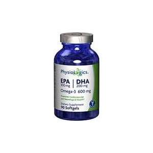  PhysioLogics EPA 300mg DHA 200mg Omega 3 600mg Health 