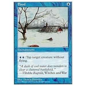  Magic the Gathering   Flood   Fifth Edition Toys & Games
