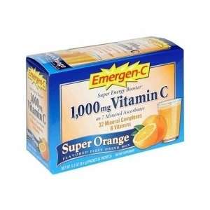  Emergen C Vitamin C 1000 mg Super Orange Flavored 30 