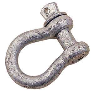   Forged Galvanized Screw Pin Anchor Shackle 1/4 Inch
