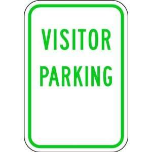 BRADY 80078 Visitor Parking,EG,Grn/White,Alum,12x18  