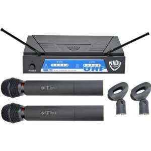    Nady UHF Dual Channel Wireless Microphone System Electronics