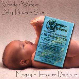 10 Pk BABY POWDER Scent Wonder Wafer Air Fresheners NEW  