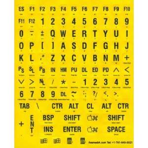  Characters Keyboard Stickers for the Visually Impaired and Low Vision