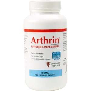  Arthrin Buffered Aspirin for SMALLER Dogs 100mg (100 