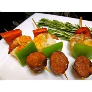 Andouille Sausage & Shrimp Kabobs 25 Piece Tray Your Shipping Price 