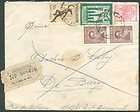 BRAZIL 1933 AEROPOSTALE COVER VALAIS W NICE FRANKING Z598  